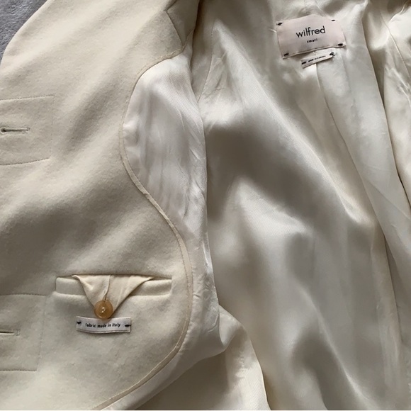 NWOT Aritzia Wilfred Cocoon Wool Cashmere Mid Coat - Picture 6 of 7